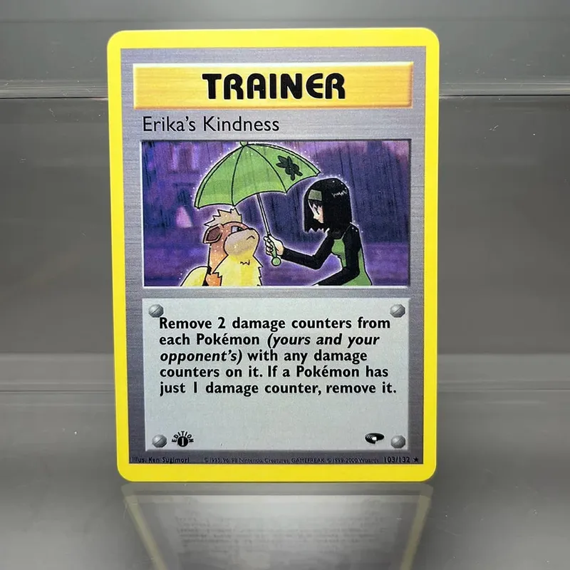 PKM Cards 1st Edition Gym Challenge 1996 Base Set Single Foil Cards Mewtwo Gengar Raichu Game Collection Cards PTCG Proxy Cards — image 13