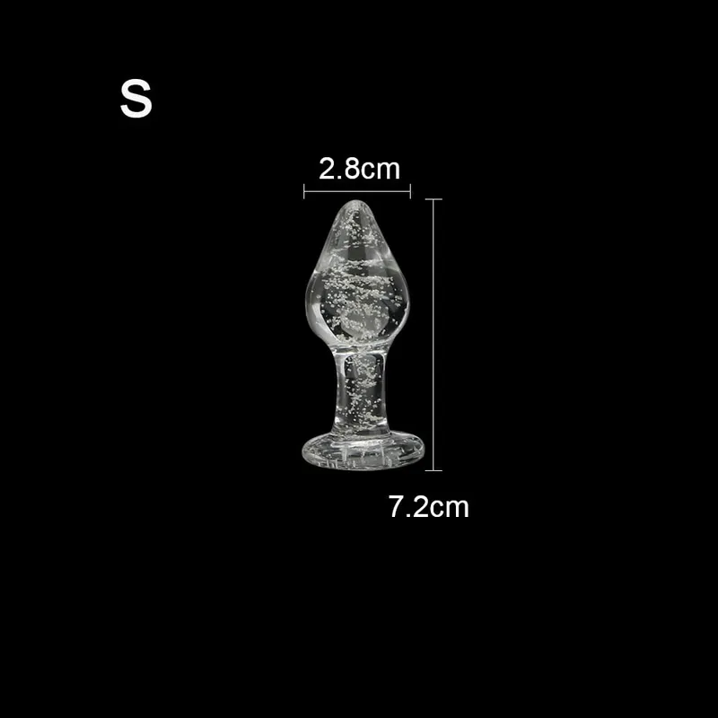 50mm Butt Dilator Anal Plug for Women Vaginal Expander Glass Big Dildos Female Masturbator Sex Toys Adults Games Erotic Products