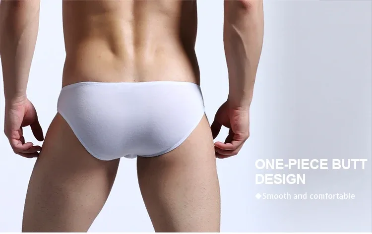 Men's underwear men's small triangle pants U convex Modal thin stretch sexy low waist tight narrow side underpants