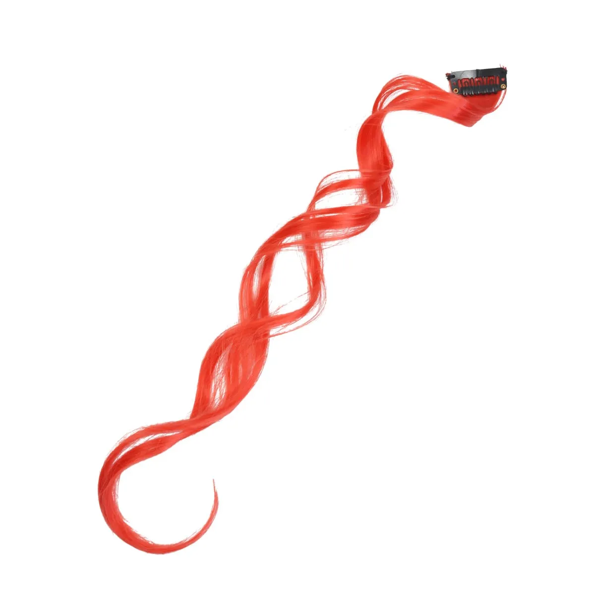 12 Colors Straight Curly Hair Synthetic Hairpieces Clip-In One Piece Pure Color Synthetic Hair Extension Pieces