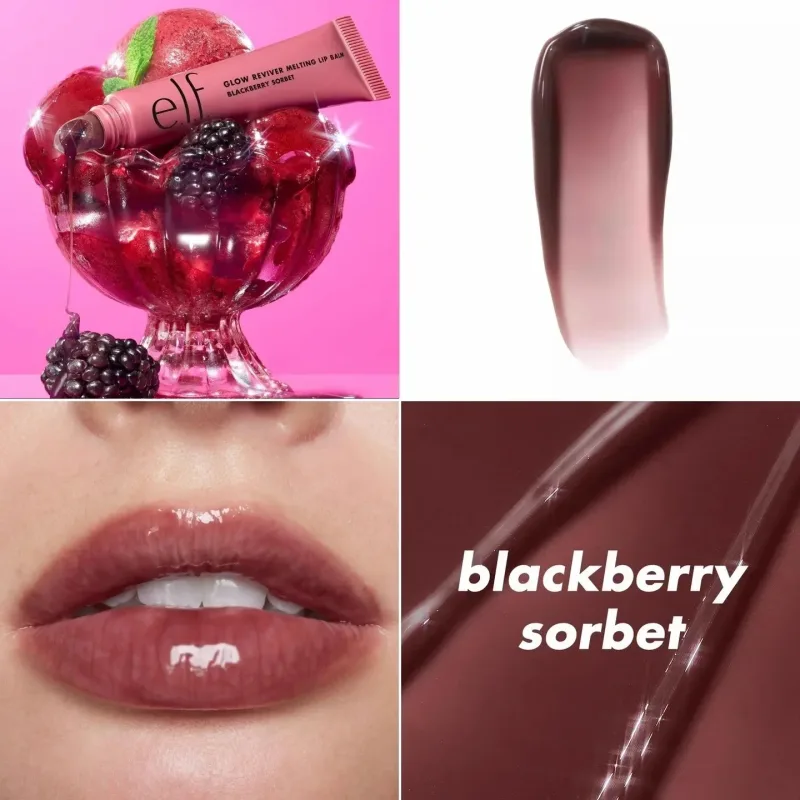 Hot Sale New Elf Bubblegum-Cherry Mango-Watermelon Lasting Moisturizer Lip Gloss Lip Balm & 8 Colors Cream Blush Brand Cosmetics