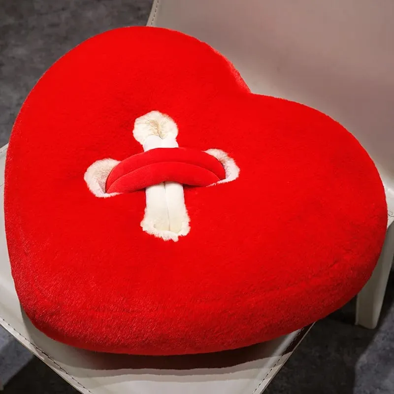 Button Plush Toys Flower Heart-shaped Stuffed Pillow Home Decor 40/45cm Soft Sofa Cushion Throw Pillow Birthday Surprise Gifts