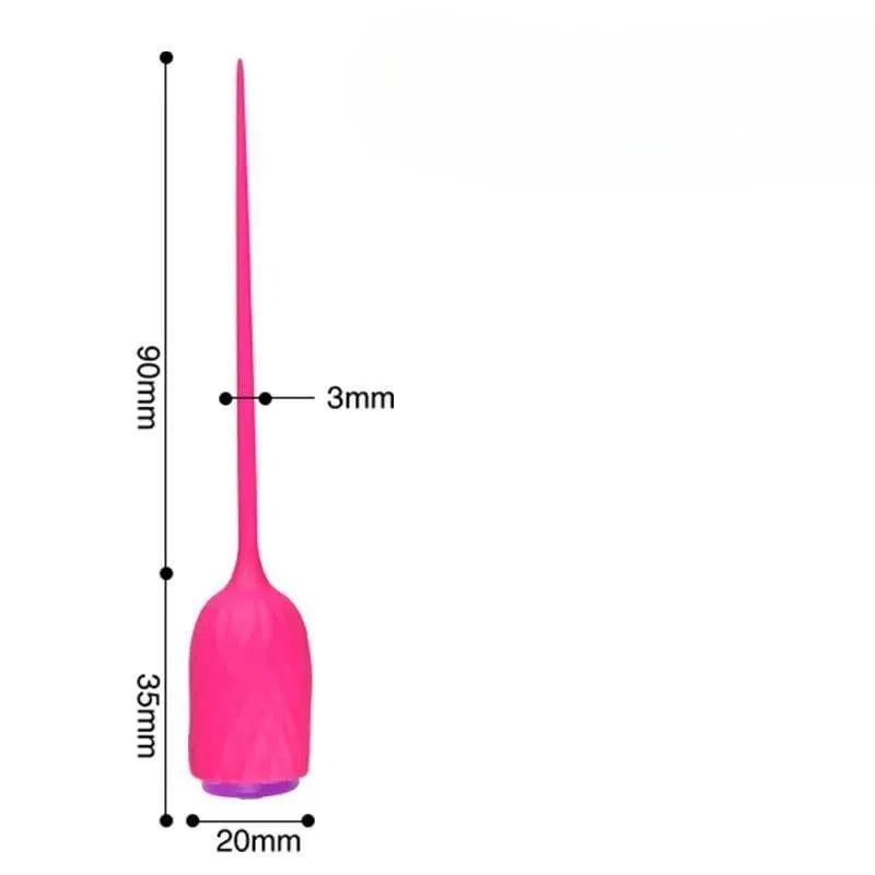 Long Urethral Vibrator Catheter Urethra Sound Dilator Massager 10 Speed Dildo Vibrator Catheter Penis Plug Sex Toys for Men Gay