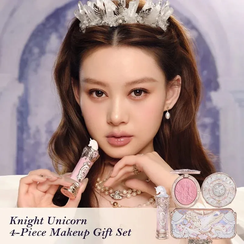 Flower Knows Knight Unicorn Makeup Gift Sets Eyeshadow Palette Mirror Lipstick Blush Loose Setting Powder Kit De Maquillaje — image 2