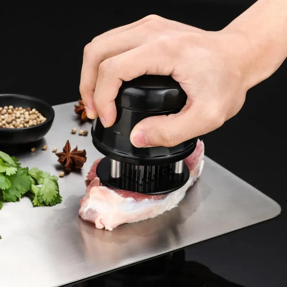 56 Blades Needle Meat Tenderizer Stainless Steel Meat Beaf Steak Mallet Meat Tenderizer Portable Hammer Pounder Cooking Tools — image 5