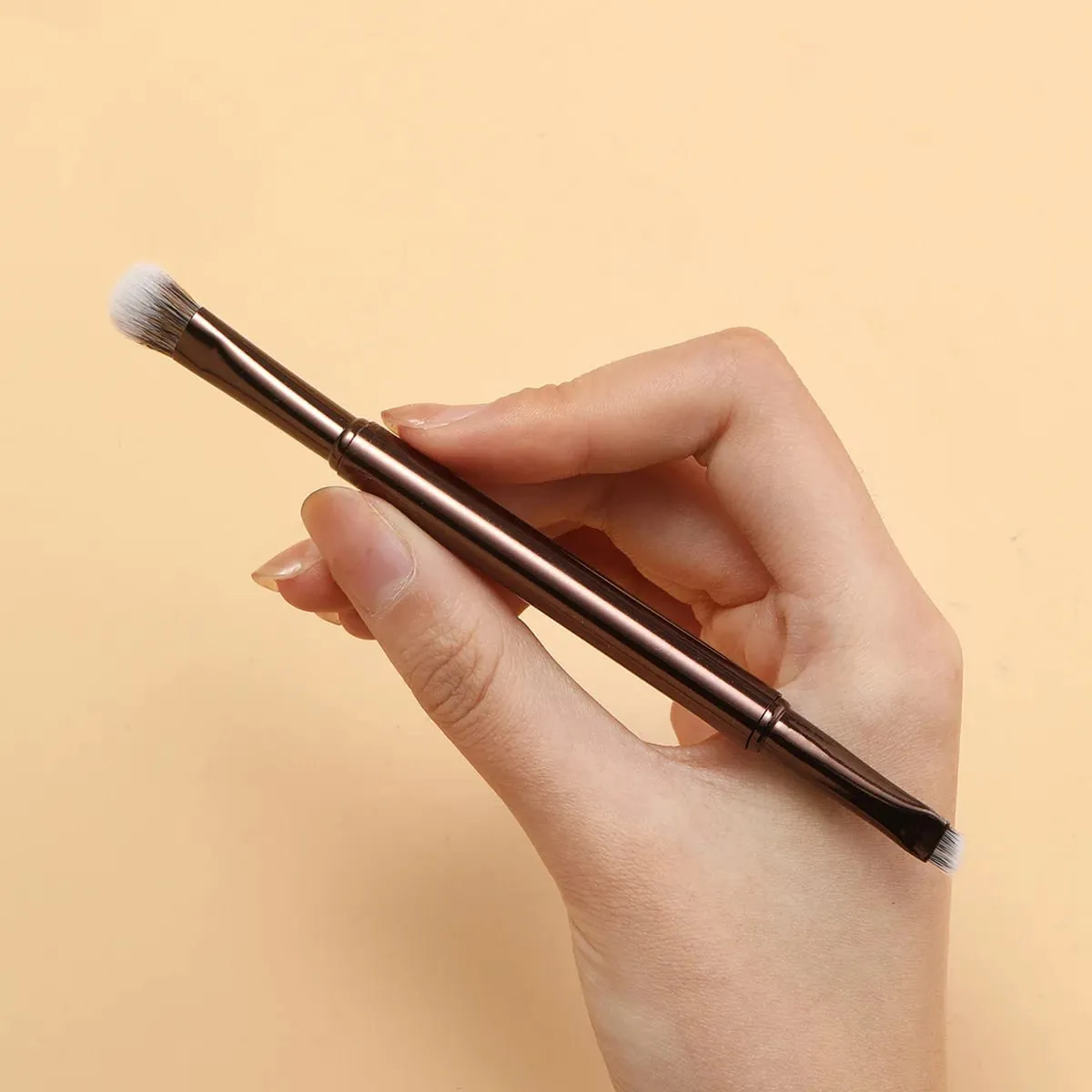 6pcs Portable Makeup Brush Replacement Head Set Nose Shadow Brush with Box for Women Professional Cosmetic Puff Brush Cleaner — image 4