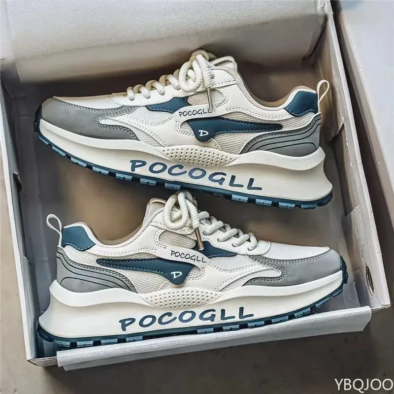 New summer fashionable versatile height increasing shoes mesh breathable soft soled shoes casual comfortable men's sneakers — image 3