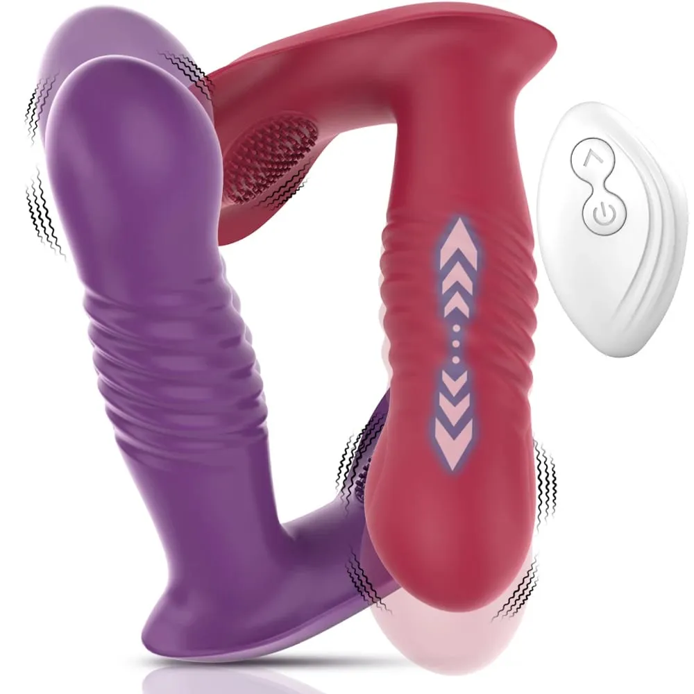 Remote Control Thrusting Vibrator Women Clitoris Stimulator Rotating Telescopic Dildo Vibrating G Spot Adults Product Sex Toys — image 1