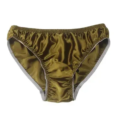 Hot-selling 100% silk panties male mulberry silk trigonometric underwear men briefs