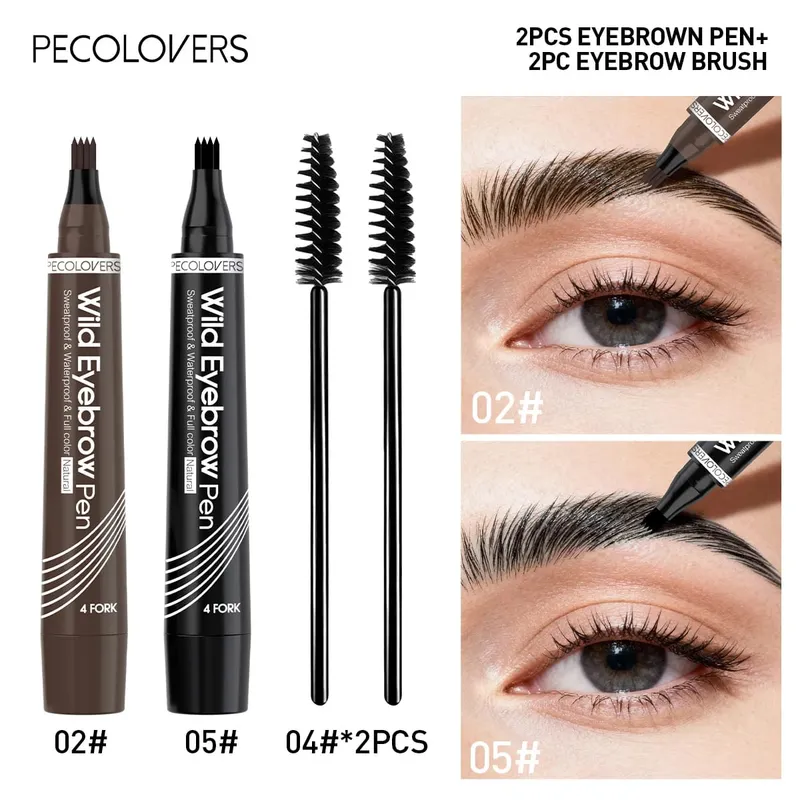 4PCS/Set Eyebrow Makeup Set - Waterproof and Smudge-proof Suitable for Eyebrow Tattooing Creating Well-defined Wild Eyebrows