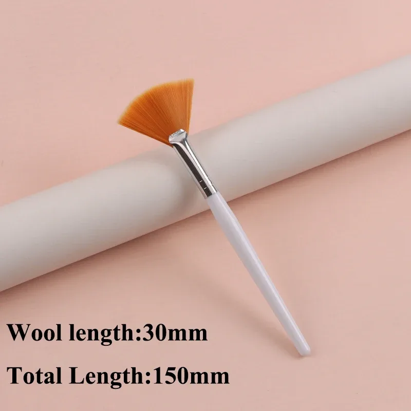 Praktické štětce na obličej Vějířové štětce na make-up Přenosný štětec na masky Kosmetické pomůcky pro ženy Flexibilní aplikátor měkké masky na obličej
