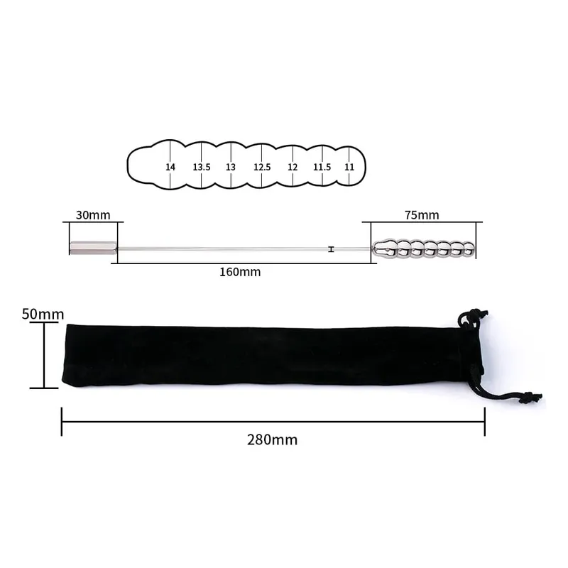 Protaste Stimulation Urethral Penis Plug Stainless Steel Urethral Dilator Sounding Rod Catheter Masturbation Sex Toys Men — image 22