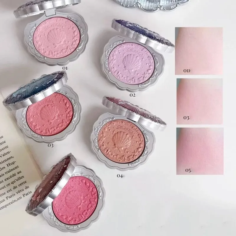 Flowerknows Shell's Jewel Makeup Dárková sada Eye Blush Lip Glaze Fixační pudrový primer pro ženy Kompletní sada