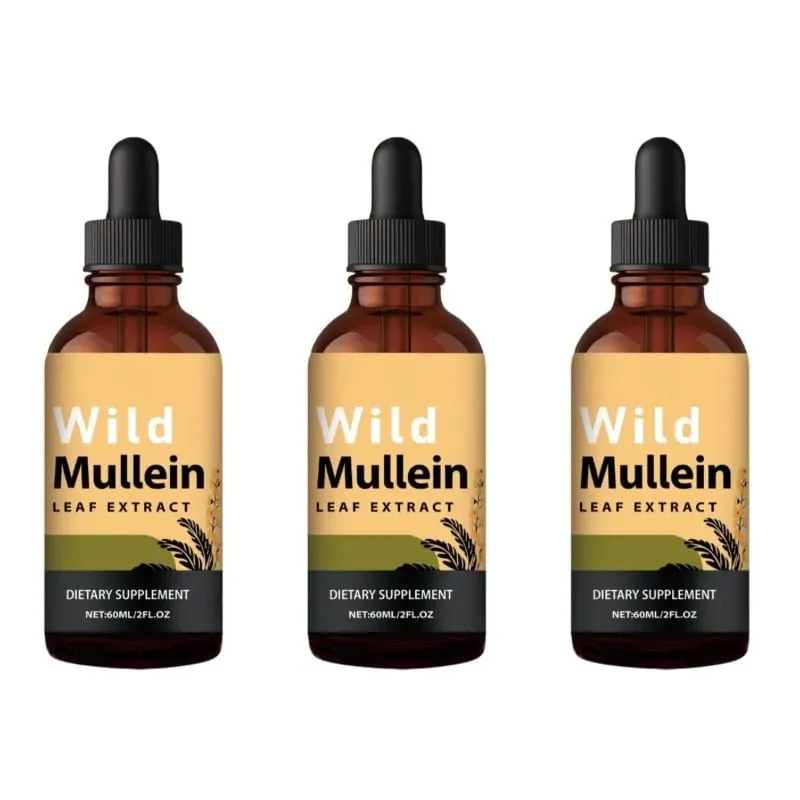 Titisan Mullein dengan Halia & Lemon untuk Membersihkan Paru-paru dan Detoks Ekstrak Daun Mullein untuk Detoks Kesihatan Paru-paru Pernafasan untuk Perokok — image 8