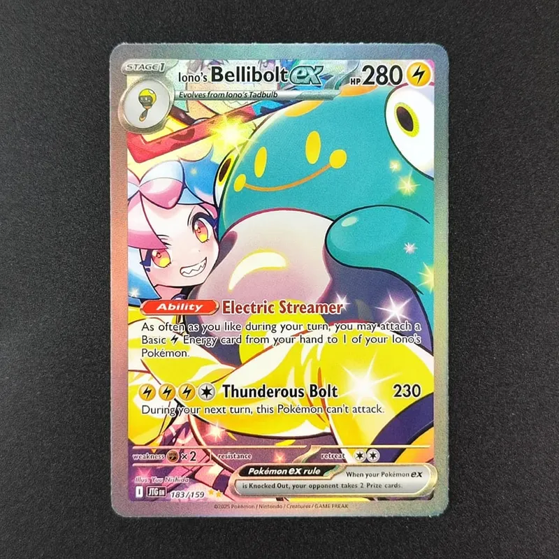 tcg การ์ดภาษาอังกฤษ SV10 SV09 Destined Rivals Team Rocket's Mewtwo Cynthia's Garchomp Ethan's Ho-Oh Trading Card Game — image 2
