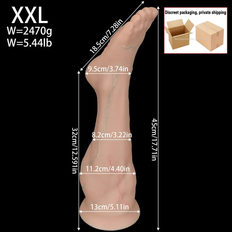 Enorme Siliconen Voet Butt Plug Dikke Been Dildo Grote Anale Plug Anale Expander Masturbator Anus Dilatator Seksspeeltjes Volwassen Speelgoed Sex Shop