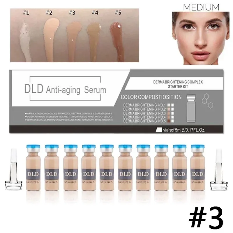 10 vials Korea 5ml BB Cream Glow Essence Beginner Starter Kit Liquid Foundation Moisturizing Hydration Skin Rejuvenation Beauty