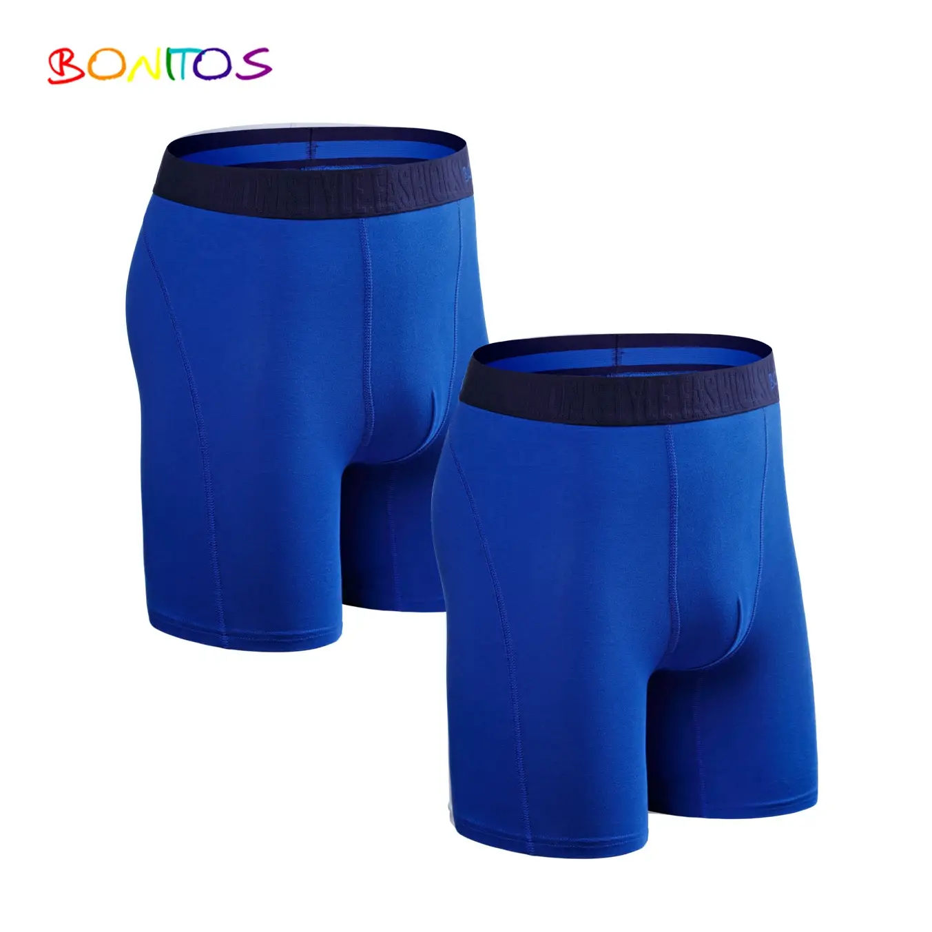 2 Buah Paket Celana Pendek Boxer Kaki Panjang Celana Dalam Pria Kit Celana Dalam Homme Celana Dalam Boxer Celana Dalam Slip untuk Pria Katun Pria Seksi Set Box Gym
