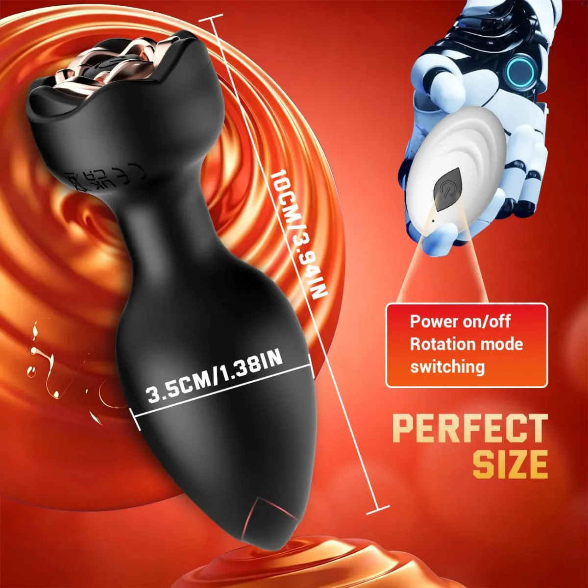 Wireless Control 360° Rotation Wiggle Vibrator Butt Plug for Men Prostate Massager Gay Anal Vibrator Anal Plug Adults Sex Toys