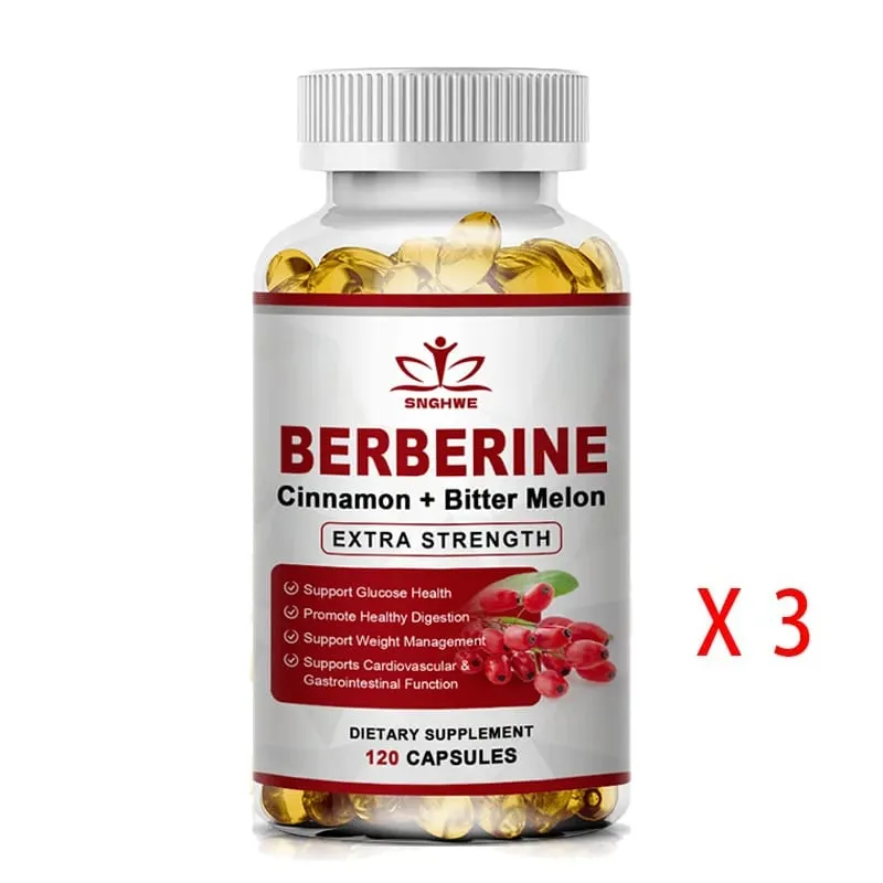 Berberine Supplement High Potency with Ceylon Cinnamon - Immune System Cardiovascular & Gastrointestinal Function - Berberine H