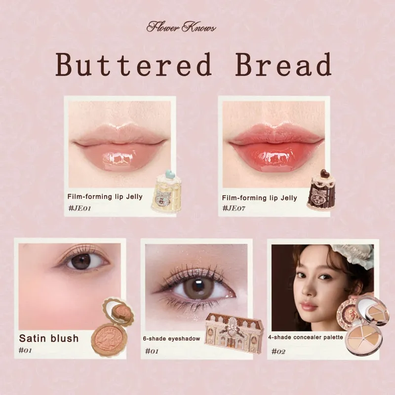 New Arrive Flower Knows The Sweetie Bear Collection Mini Setting Powder Cookie Perfume and Dual Ended Brow Gel and Pencil — image 12