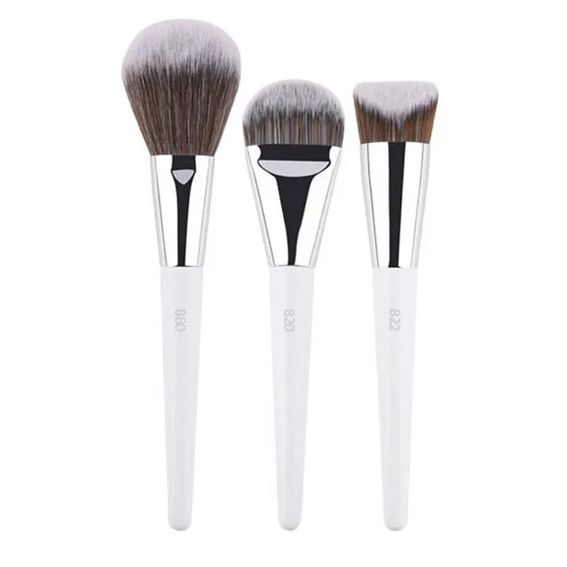 1 Buah Kuas Rias Bubuk Putih 3D Kuas Rias Dasar Foundation Cair 3D Alat Kecantikan Concealer Mata Wajah Detail Pencampur Eyeshadow