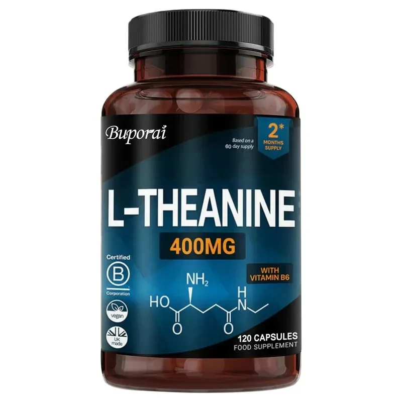L-Theanine 400MG - Improve Mood and Reduce Anxiety Enhancing Concentration and Cognitive Function