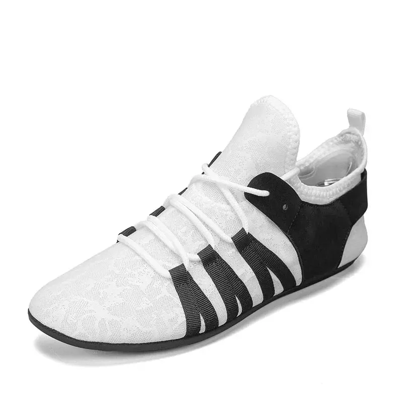 Men's Shoes Casual Flat Shoes Men Lightweight Comfortable Thin Bottom Lace Up Men Shoe Driving Walking Shoes Men Footwear — image 9