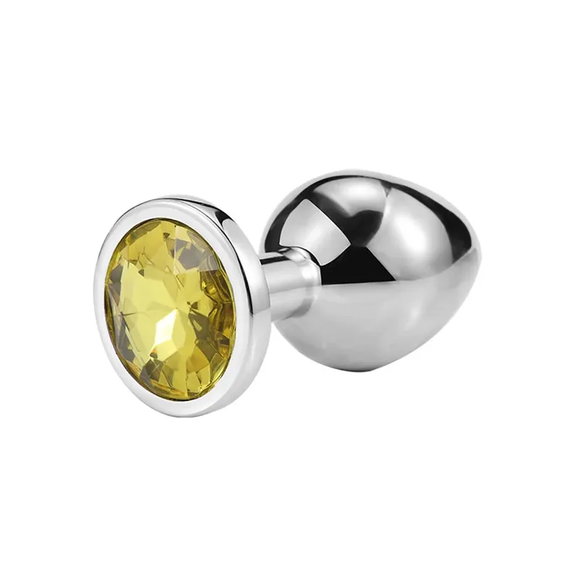 Stainless Steel Anal Plug Butt Plug With Jewelry Colorful Crystal Anus Plug Adults Sex Toys for Men Women Gay Adult Game Sex Toy