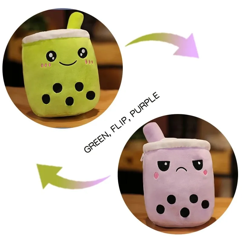 Kawaii Milk Tea Cup Plush Pillow 23cm Stuffed Food Fruit Boba Doll Ultrasoft Stuffed Plush Tea Shop Kids Toys Birthday Gift