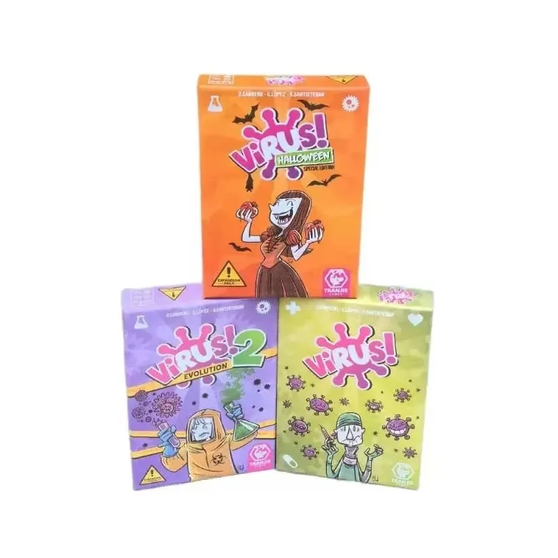 Family Strategy Card Game Set Virus Series 1&2&3 Halloween Adult Party Board Game Youth Group Interactive Entertainment