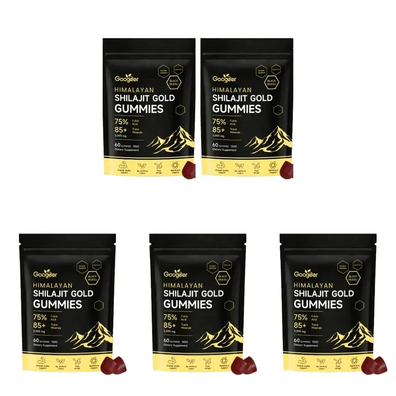 Himalaya Shilajit Gold 60 Gummies Minerals Formula understøtter energiboost og kropsvitalitet Naturligt ernæringsmæssigt kosttilskud