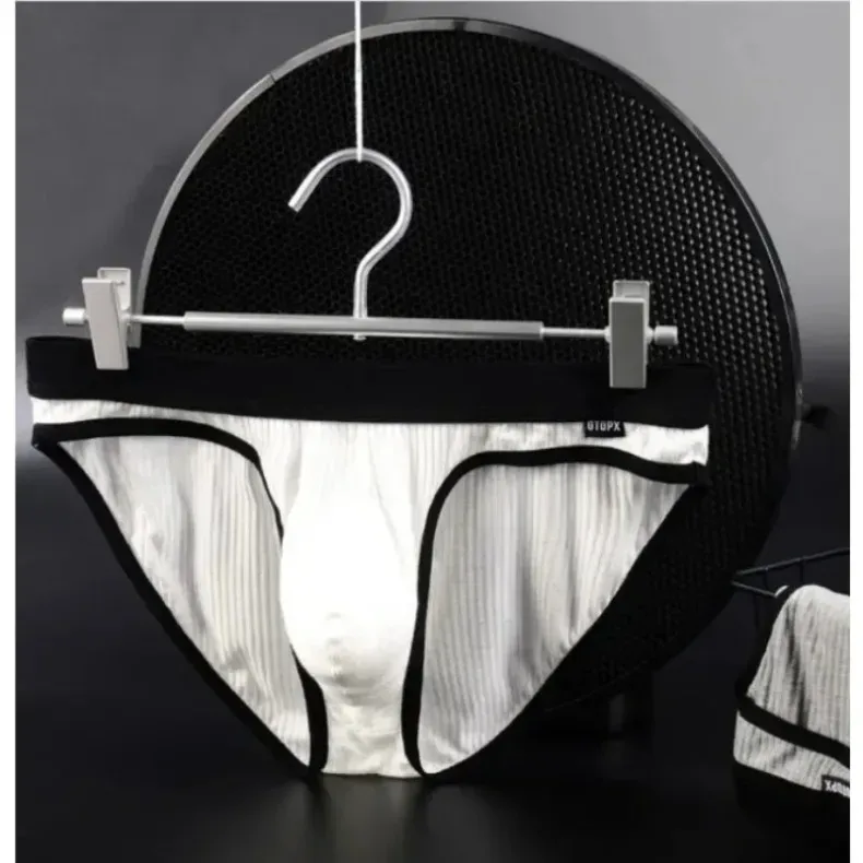 Men's Underwear U-Convex Pouch Briefs Breathable Soft Elastic Low Rise Panties For Men Daily Lingerie 2-Pack