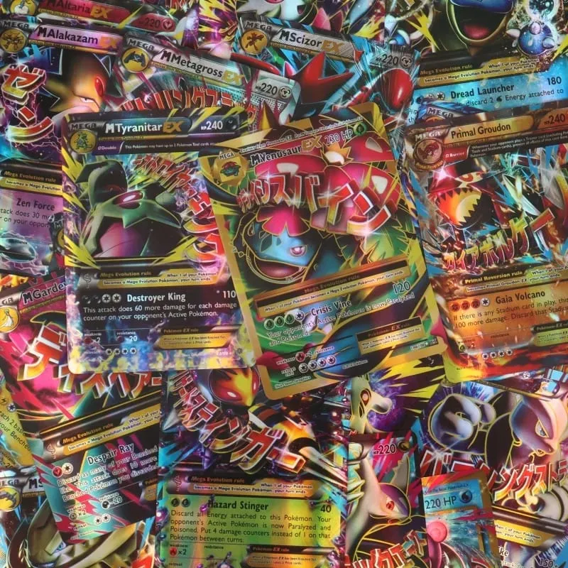 60/100Pcs Pokemon Shining Cards English Version MEGA GX Vmax TAG EX Proxy Collection Cards Toys Children Gift