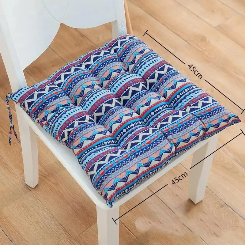 Zacht dik gewatteerd vierkant zitkussen met schattige cartoonprints Vaste banden voor thuiskantoor Binnen Buiten Gebruik Polyester veerkrachtig — image 18