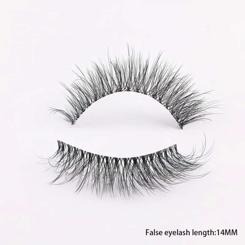 3D Mink Lashes Transparent Band False Eyelashes Natural Fake Eyelash Anime Winged Clear Band Lashes Manga Lashes Makeup