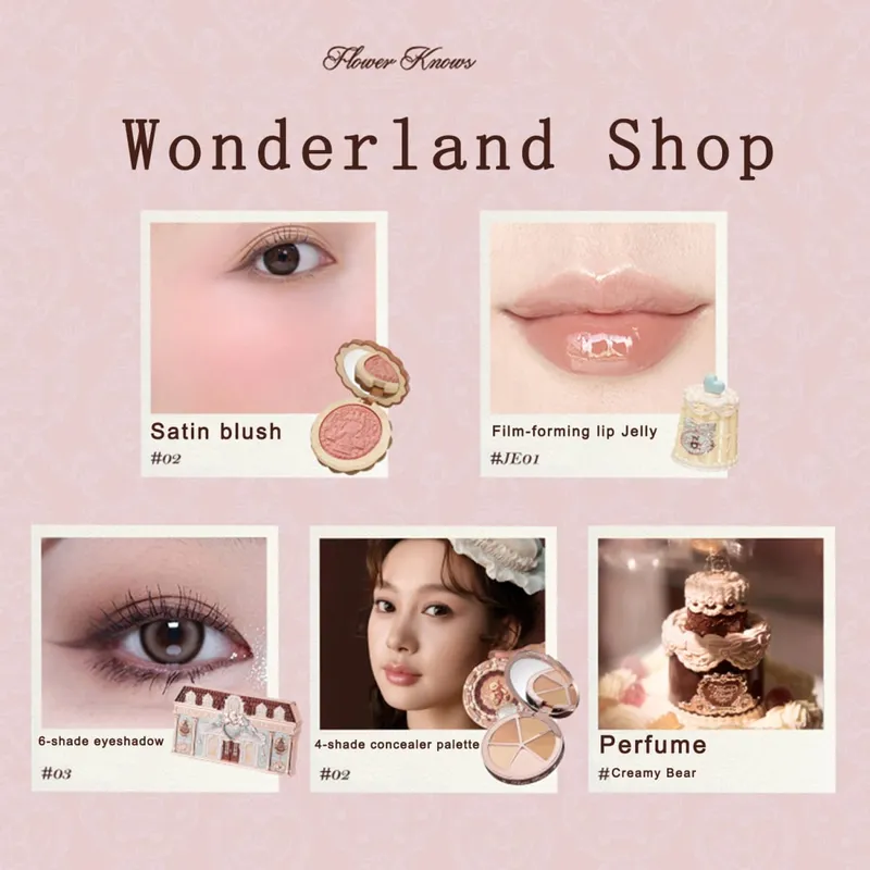 New Arrive Flower Knows The Sweetie Bear Collection Mini Setting Powder Cookie Perfume and Dual Ended Brow Gel and Pencil — image 15