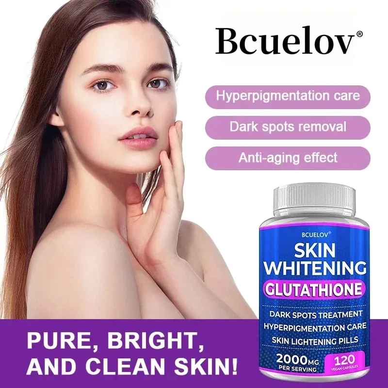 Glutathione Skin Whitening - 2000 mg Glutathione Supplement - Anti-Aging Antioxidant Skin Nutrition Supplement