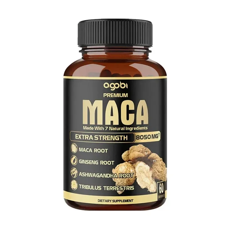 Balincer Men's Black Maca Supplement - Ginseng Supplement for Health Energy and Endurance Muscle Mass