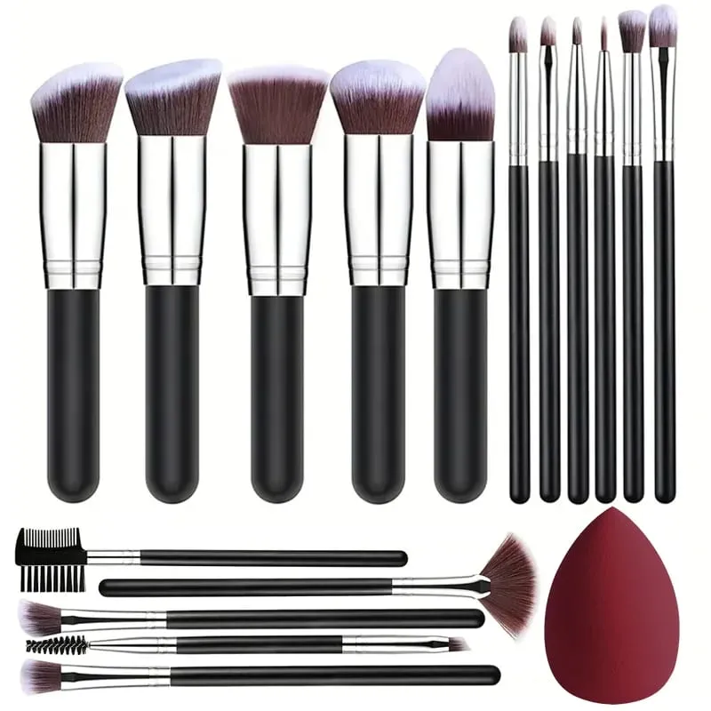 Professional 3/14/16Pcs Makeup Brushes Set Soft Fluffy Eye Shadow Foundation Concealer Blending Blush Brushes Women Beauty Tools