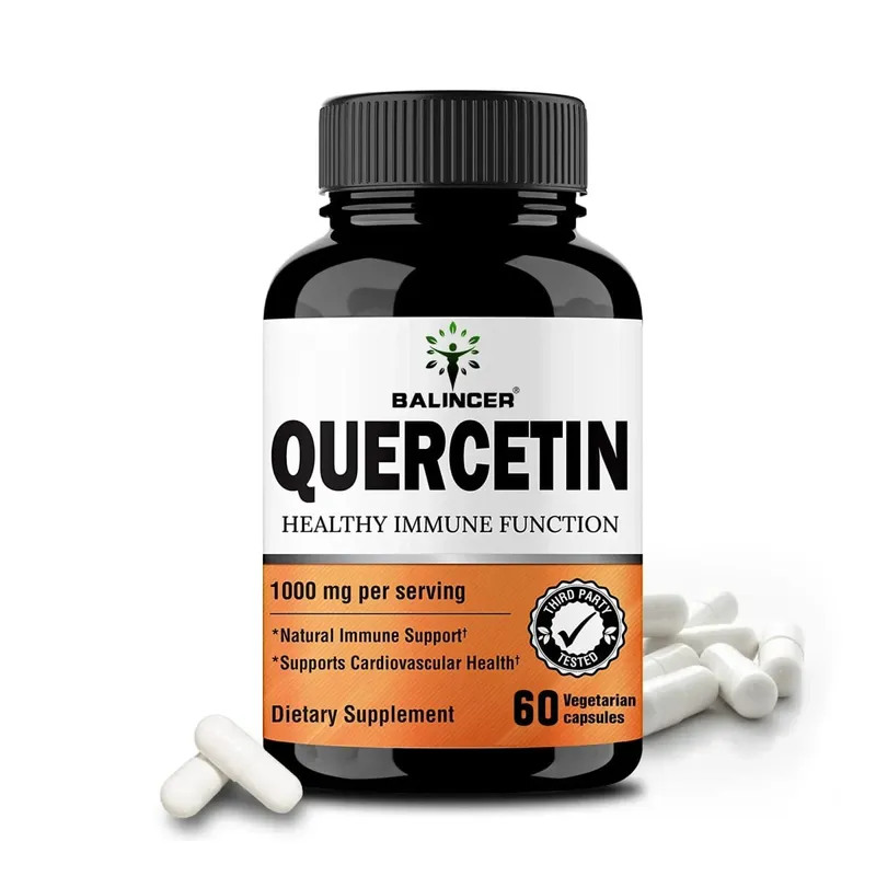 Quercetin Extract - 1000 Mg Supports Immune Cardiovascular and Respiratory Health Antioxidant 120 Capsules — image 9