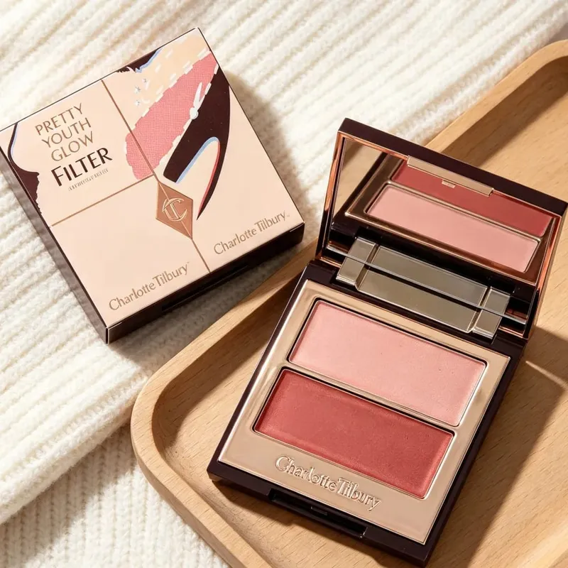 Charlotte Tilbury CT Blush Set Blush Liquid Blush Cushion Pen Two-color Highlights 4-Colors Blush Platte Makeup Cosmetic Beauty