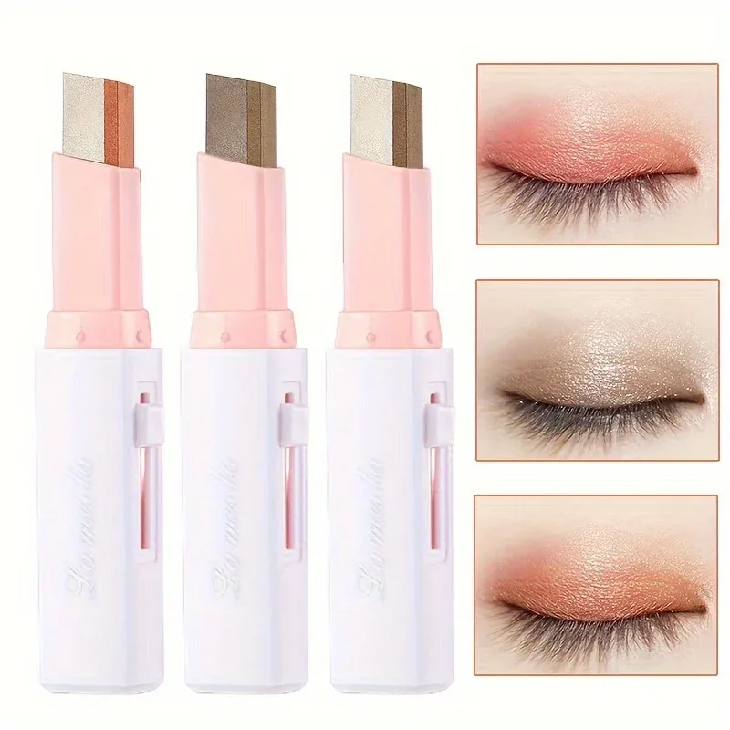 2 In 1 Pearly Highlighter Eyeshadow Stick Makeup Waterproof Long Lasting Glitter Eyeshadow Eyeliner Stick Eyes Makeup Cosmetics — image 4