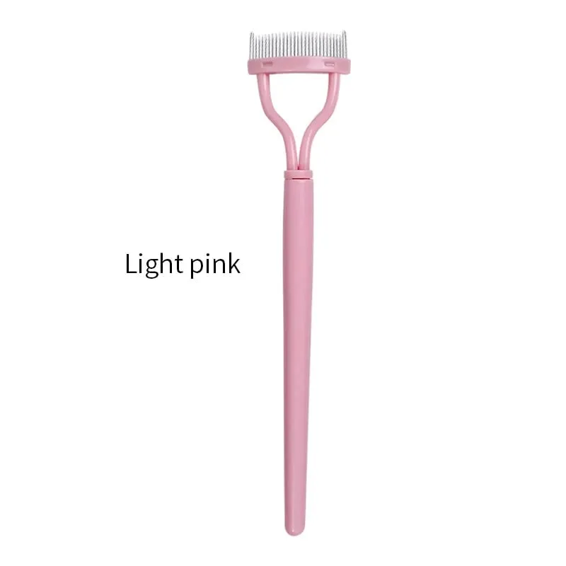 Eyelash Separator Metal Teeth Straight Eyelash Curler Beauty Makeup Stainless Eyelash Brush Comb Mascara Curl Makeup Tool — image 8