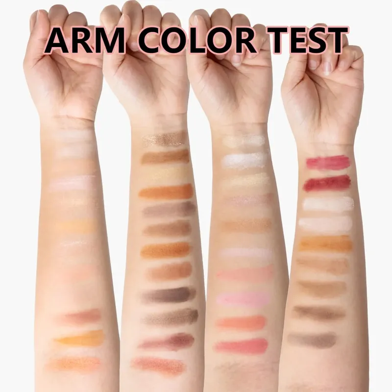 Multi‑Page All‑In‑One Nude Makeup Book Kit Eyeshadow Blush Highlighter & Contour Powder Palette