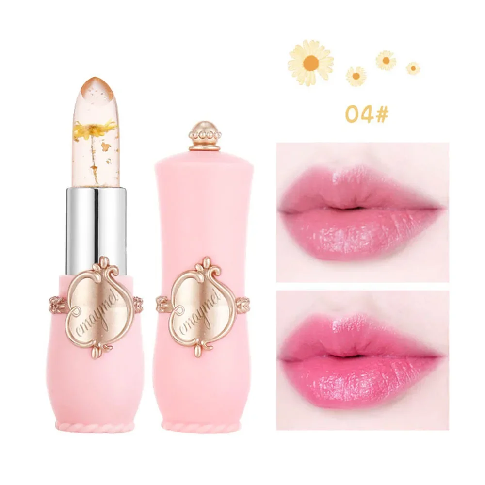 Flower Jelly Lipstick Set Temperature Change Moisturizer Flower Lip Stick Long Lasting Lip Balm Magic Color Change Lip Gloss Set — image 12