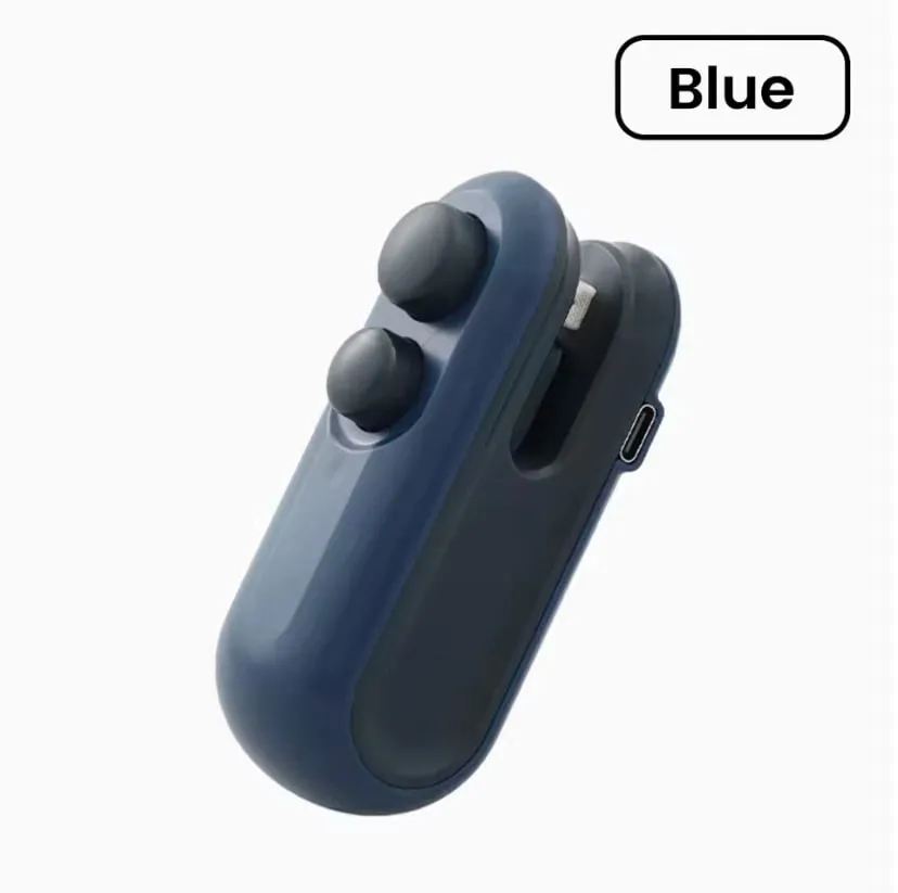 2in1 Plastic Bag Sealer Mini Portable Plastic Bags Sealing Machine Thermal Sealants Handheld Food Storage Packaging Heat Sealer