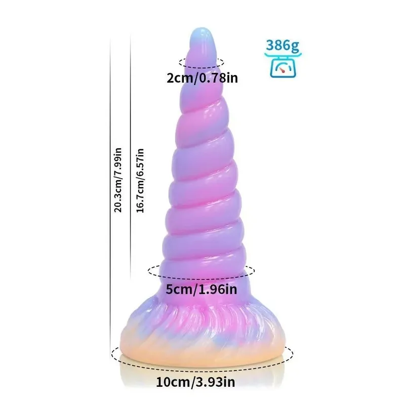สมจริง Night เรืองแสง Anal Plug Luminous Monster Dragon Dildo สำหรับผู้หญิงผู้ชาย Butt Plug เซ็กซี่สุนัขรูปร่าง Sex Toy สำหรับคู่