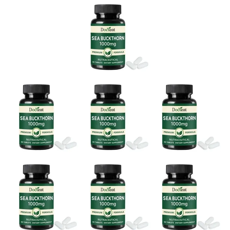 Docteat Sea Buckthorn 1000mg Tablets Daily Immune Function Support Antioxidant Nutrition Vitamin C Zinc Vitamin D3 60 Tablets