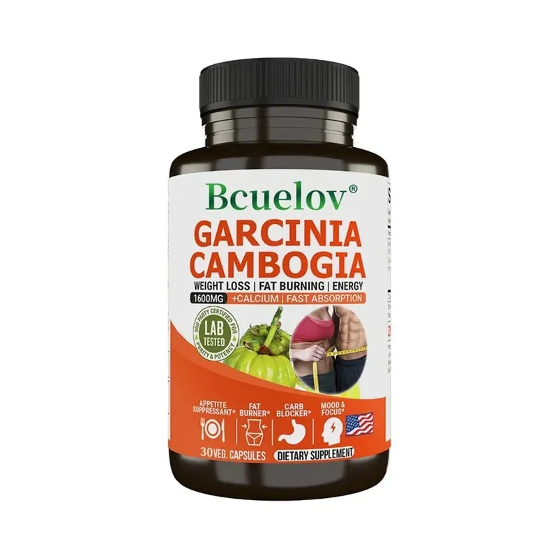 Bcuelov Garcinia Cambogia Capsule for Women & Men Fat Burning Intestinal Cleansing weight Management Supplement NON-GMO